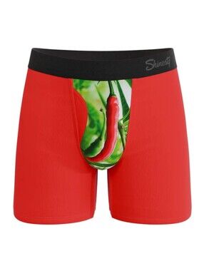 Shinesty The Picante - Chili Pepper Ball Hammock® Pouch Underwear w/ Fly- 2X